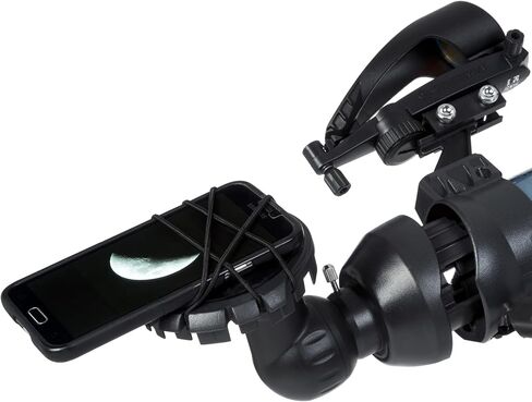 Celestron Inspire 100AZ Refractor Telescope with Built-in Smartphone Adapter, Blue in Kuwait