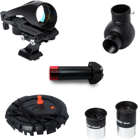 Celestron Inspire 100AZ Refractor Telescope with Built-in Smartphone Adapter, Blue in Kuwait