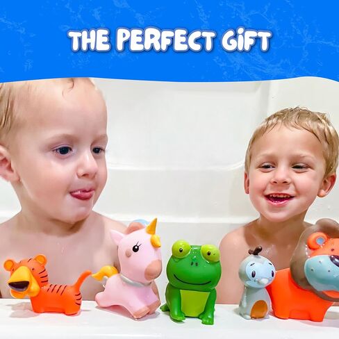 SplashEZ Animal Toy, Mold Free Bath Toys for Toddlers & Kids, No Hole Bath Toy for Bathtub, Pool, Shower for Boys & Girls in Kuwait