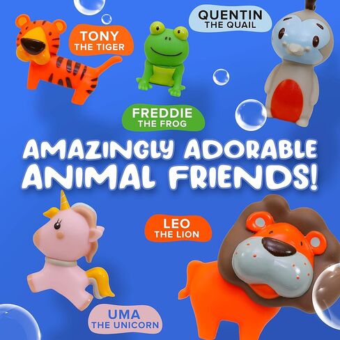 SplashEZ Animal Toy, Mold Free Bath Toys for Toddlers & Kids, No Hole Bath Toy for Bathtub, Pool, Shower for Boys & Girls in Kuwait