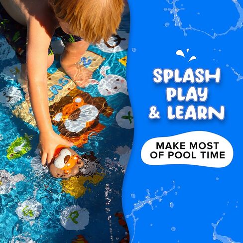 SplashEZ Animal Toy, Mold Free Bath Toys for Toddlers & Kids, No Hole Bath Toy for Bathtub, Pool, Shower for Boys & Girls in Kuwait