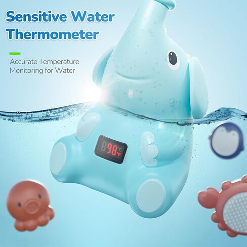 G-WACK Baby Bath Toys Shower Head Sprayer with Water Thermometer for New Borns, Toddlers and Kids | Baby Accessories, and Essentials in Bathtub or Sink | Shampoo Bath Rinser | USB Rechargeable V3 in Kuwait