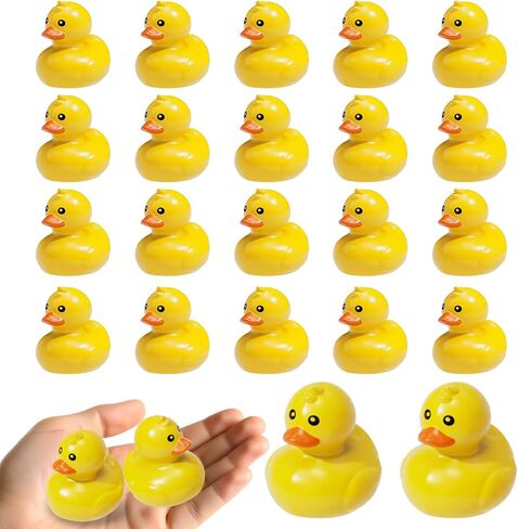 Duck Matching Bath Toys for Kids - 20 Plastic Ducks with Storage Bag | Fun Memory Games-Float Mini Duck Baby Bath Ducky Shower Toys-Water Outdoor Game for Children,Preschoolers,Birthday Party Carnival in Kuwait