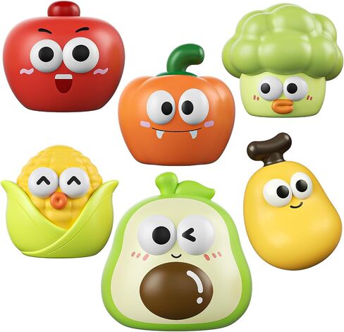 Light Up Bath Toys for Toddlers 1-3, No Hole Water Activated Sensory Bathtub Toys for Baby 12-18 Months, Floating Pool Toy Gifts for Kids Boys Girls Ages 1-5, 6 Pack in Kuwait