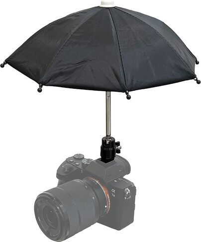 Hot Shoe Umbrella/Sunshade, Protects Camera from Rain, Sunlight, Bird Droppings, Snow, Camera Umbrella, Waterproof Photography Accessory in Kuwait