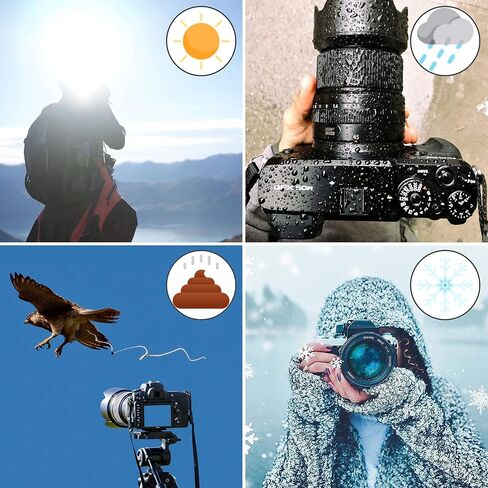Hot Shoe Umbrella/Sunshade, Protects Camera from Rain, Sunlight, Bird Droppings, Snow, Camera Umbrella, Waterproof Photography Accessory in Kuwait
