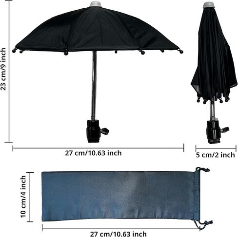 Hot Shoe Umbrella/Sunshade, Protects Camera from Rain, Sunlight, Bird Droppings, Snow, Camera Umbrella, Waterproof Photography Accessory in Kuwait