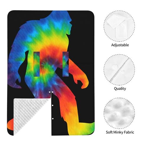 Sasquatch Bigfoot Tie Dye Baby Car Seat Cover & Breastfeeding Nursing Cover - Breathable Stretch Fabric Multi-Use Nursing Cover for Breastfeeding in Kuwait