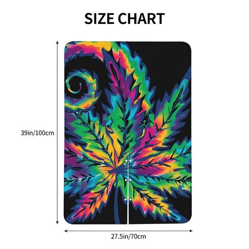 Tie Dye Pot Leaf Weeds Baby Car Seat Cover & Breastfeeding Nursing Cover - Breathable Stretch Fabric Multi-Use Nursing Cover for Breastfeeding in Kuwait