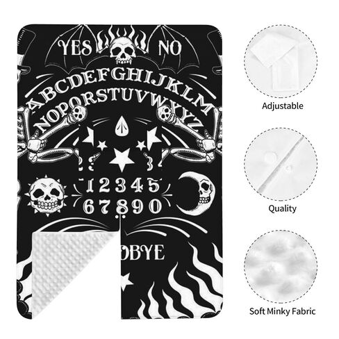 Skull Skeleton Witch Board Tarot Black Art Baby Car Seat Cover & Breastfeeding Nursing Cover - Breathable Stretch Fabric Multi-Use Nursing Cover for Breastfeeding in Kuwait