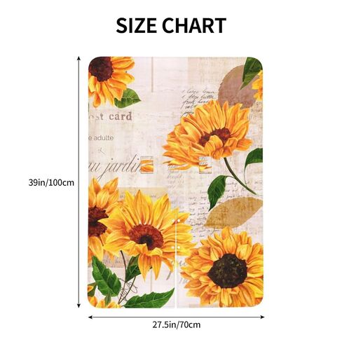 Retro Vintage Sunflowers Baby Car Seat Cover & Breastfeeding Nursing Cover - Breathable Stretch Fabric Multi-Use Nursing Cover for Breastfeeding in Kuwait