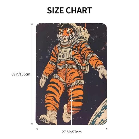 Tiger Astronaut Baby Car Seat Cover & Breastfeeding Nursing Cover - Breathable Stretch Fabric Multi-Use Nursing Cover for Breastfeeding in Kuwait