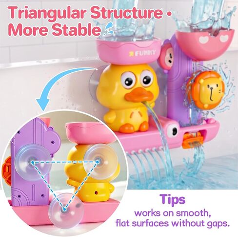Bath Toys for Kids Ages 1-3, Toys for 1 2 3 Year Old Girl Gifts, Toddler Bath Toys for 2-4 Bathtub Pool Water Toys, 5 PCS in Kuwait