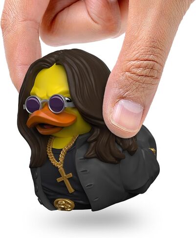 TUBBZ Mini: Ozzy Osbourne Cosplaying Rubber Duck Vinyl Figure | Official Merchandise of Rockstar Ozzy Osbourne, Collectable Figurines, Mini Vinyl Duck bathtub for display décor,gifts in Kuwait