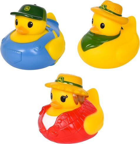 John Deere Rubber Duck - Collectible Farm Duckies in Assorted Cowboy & Farmer Inspired Styles - 3 Pack in Kuwait