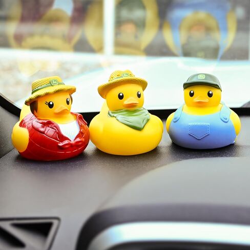 John Deere Rubber Duck - Collectible Farm Duckies in Assorted Cowboy & Farmer Inspired Styles - 3 Pack in Kuwait