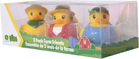 John Deere Rubber Duck - Collectible Farm Duckies in Assorted Cowboy & Farmer Inspired Styles - 3 Pack in Kuwait