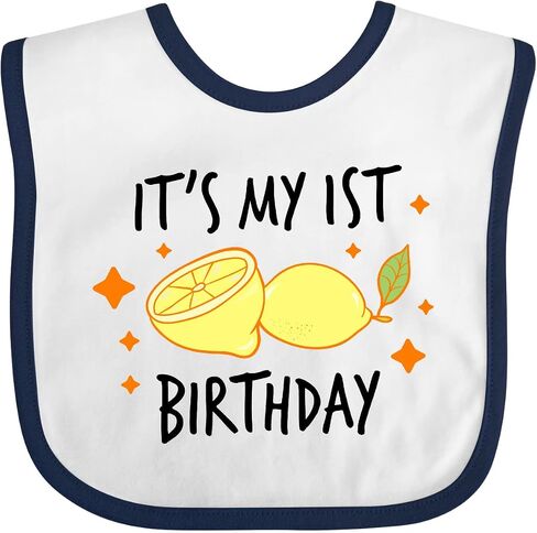 inktastic Its My 1st Birthday with Lemons Baby Bib in Kuwait