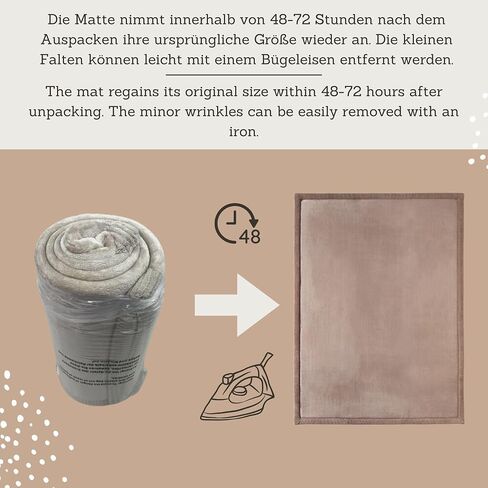 Hakuna Matte CloudSoft Baby Play Mat for Floor 60" x 80" Brown | Coral Velvet high-density foam Rug for Crawling & Cozy Play – Non-Slip, Water-Resistant, Easy-CareTummy Time Mat in Kuwait