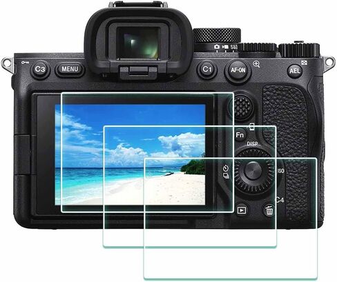 ULBTER Screen Protector for Sony Alpha ZV-E10 ZVE10 ZV-1F ZV1F ZV-1 II ZV-1 | 3 Pcs ZV1II ZVI [Not for ZV-E10 II] Tempered Glass Cover & 2 Hot Shoe Cover 0.3mm 9H Hardness Anti-Scrach Anti-Bubble in Kuwait