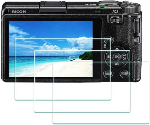 ULBTER Screen Protector for Ricoh GR IV GRIV GR 4 GR4 Camera [3 Pack] | 0.3mm 9H Hardness Tempered Glass Screen Saver, Anti-Scrach Anti-Bubble in Kuwait