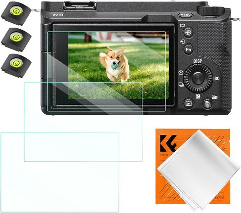 K&F CONCEPT 3 Pack Camera Screen Protector Compatible with Sony A7M5 A7R5 | Ultra Clear Tempered Glass Screen Protector Anti Scratch Bubble Free Ultra Resistant PF27 in Kuwait