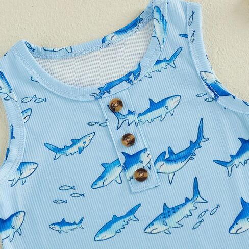 Newborn Baby Boy Romper Coming Home Outfit Summer Clothes 0-18M | Newborn Baby Boy Romper Coming Home Outfit Infant Sleeveless One Piece Jumpsuit Summer Clothes 0 3 6 12 18 Months in Kuwait