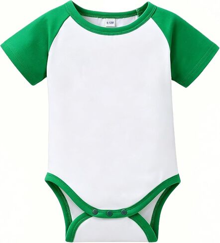 Magic Park 0-24M Baby Boys Raglan Bodysuit Short Sleeve Romper Infant Girls Raglan Baseball Jumpsuit in Saudi Arabia