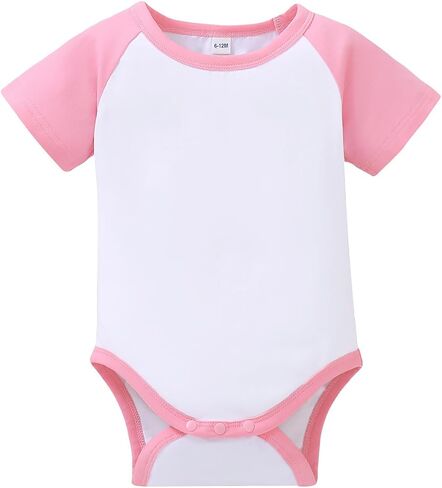Magic Park 0-24M Baby Boys Raglan Bodysuit Short Sleeve Romper Infant Girls Raglan Baseball Jumpsuit in Saudi Arabia