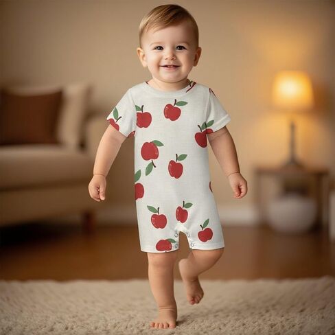 Newborn Baby Romper Clothing Cute Infant Short Sleeve Clothes Jumpsuit Playsuit One Piece Outfit for Boy Girl in Kuwait