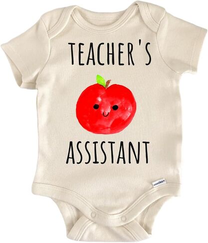 Teacher Assistant School Apple Newborn Gift Baby Bodysuit in Kuwait