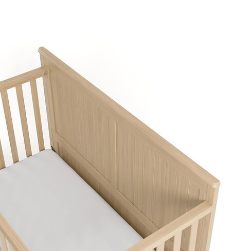 Graco Hadley 5-in-1 Convertible Crib with Drawer – GREENGUARD Gold Certified, Fits Standard Crib Mattress, Converts to Toddler Bed, Daybed and Full Bed, 4 Adjustable Mattress Heights (Driftwood) | GREENGUARD Gold Certified, Fits Standard Crib Mattress, Co in Kuwait