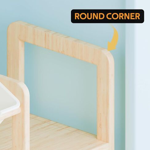 Large Toy Storage Organizer with Stuffed Animal Zoo Storage, Toy Organizers Bookshelf, Toy Shelf for Playroom, Nursery, Bedroom, Pine Wood in Kuwait