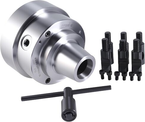 Accusize Industrial Tools 5C 5'' Collet Chuck with Integral D1-4 Camlock Mounting, 5/8'' Stud, 0269-0014 | Integral D1-4 Mount, 5C Collets, 6000 RPM, T.I.R. ≤ 0.0006", Lathe Chuck in Kuwait