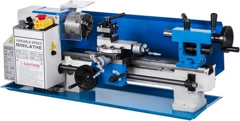 Mini Metal Lathe 8x30 Inch – 750w Powerful Motor, 0-2500 RPM Variable Speed, Precision Benchtop Lathe with 3-Jaw Chuck, Metal Gears & Accessory Tool Kit in Kuwait