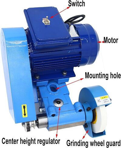 INTBUYING 220V 1100W Lathe Tool Post Grinder Internal and External Sharpener Grinding Machine Metalwork 0.12-3.54 In Grinding Depth in Kuwait