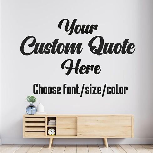 Custom Vinyl Wall Decal Letters, Personalized Large Quote Lettering Sticker | Design Your Own Quote for Walls, Mirrors, Doors, Windows, Home & Office. Waterproof, Any Font, Color, and Size. Made in USA. in Kuwait