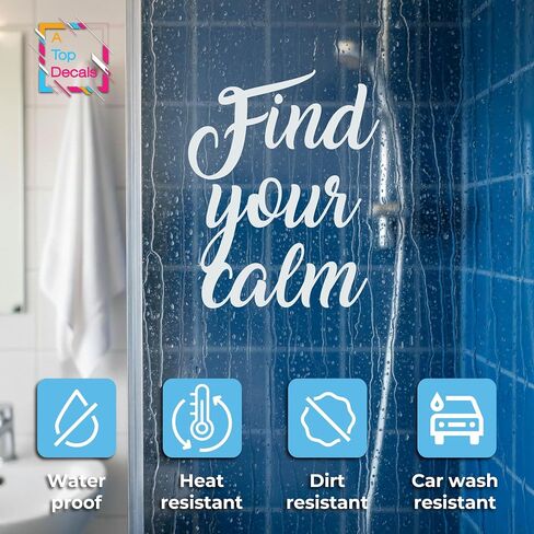 Custom Vinyl Wall Decal Letters, Personalized Large Quote Lettering Sticker | Design Your Own Quote for Walls, Mirrors, Doors, Windows, Home & Office. Waterproof, Any Font, Color, and Size. Made in USA. in Kuwait