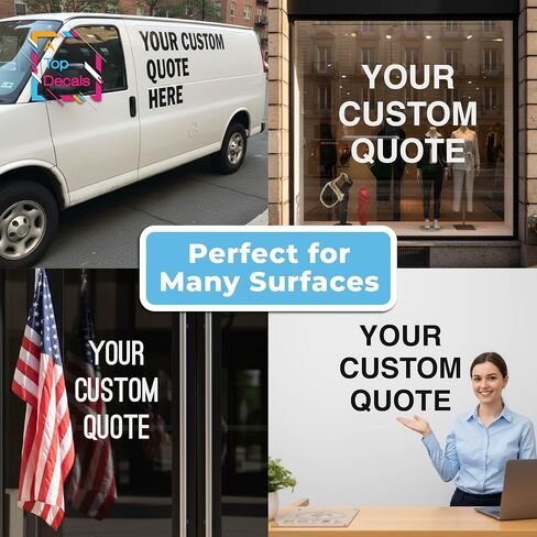 Custom Vinyl Wall Decal Letters, Personalized Large Quote Lettering Sticker | Design Your Own Quote for Walls, Mirrors, Doors, Windows, Home & Office. Waterproof, Any Font, Color, and Size. Made in USA. in Kuwait