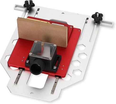 Precision Box Joint Jig for Router Table, 1/4", 3/8" & 1/2" Finger Joint Jig with Metal Linear Rail System, Aluminum Router Dovetail Jig, Adjustable Woodworking Jig for Drawers, Cabinets & Boxes in Kuwait