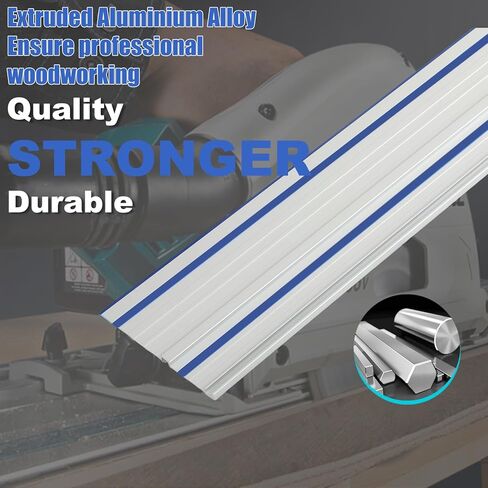 ACS430 55"Track Saw Guide Rail for ACS Series, 55" Extension Guide Rail Kit | Include 5m Splinter Guard and Connectors, for ACS Circular Track Saws, Perfect for Woodworking Longer Cuts, 2 Year Warranty in Saudi Arabia