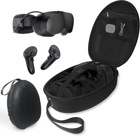 Hard Shell Case Compatible with Steam Frame/Meta Quest 3/Apple Vision Pro, Portable Travel Storage for Steam Frame, 2 Steam Controllers, Data Cables and More,Hard Case for VR Headsets in Kuwait