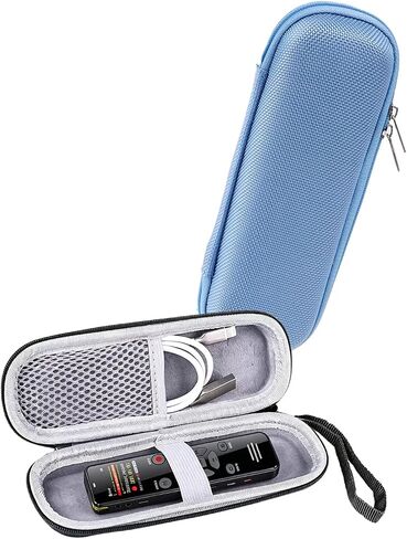 Shockproof Hard Carrying Case for YIVIDA L359 AI Digital Voice Recorder,Premium EVA Protective Hard Case, Durable Shockproof Organizer Bag with Wipe-Clean Exterior,Sky Blue in Kuwait