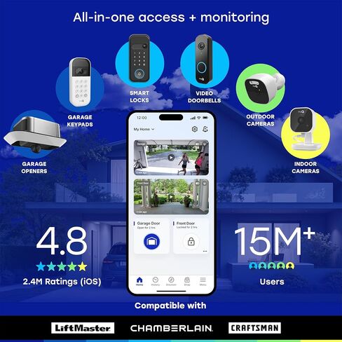 myQ Indoor Plug-in Security Camera Gen 2 – 2K Smart Wi-Fi Camera with Night Vision, Baby and Pet Monitor, Motion Detection and Alerts, 2-Way Audio & App Control in Kuwait