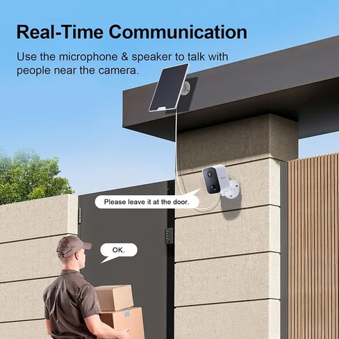 Swann Solar Security Cameras Wireless Outdoor with a 32GB Micro SD Card | 1080p, No Monthly Fee, Night Vision, 2-Way Talk, Motion Detection, Work with Alexa/Google Home in Kuwait
