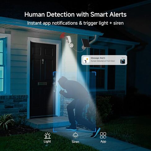 Arenti Solar Camera Outdoor Wireless, 3MP 2K with 340° Pan, PIR Detection, Color Night Vision, 2-Way Audio, Battery with Solar Powered Wireless Cameras for Home Security Outdoor, Works with Alexa in Kuwait