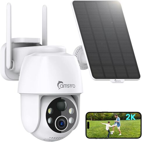 4G LTE Cellular Solar Security Camera with SIM Card AOV 24/7 Recording 360° PTZ Camera Outdoor Wireless with Auto Tracking 12000 Capacity Battery Color Night Vision PIR Detection IP66 No WiFi in Kuwait