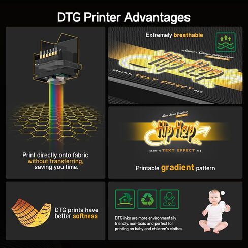 DXZ A3 DTG Printer for Direct-to-Garment Clothing – 2800 × 1440 DPI, White Ink Mixing Engine, Semi‑Automatic Cleaning, Includes Electric Sprayer & Ink Kit in Kuwait