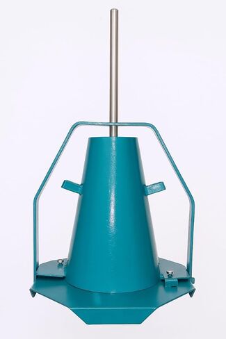 Concrete Slump Test Cone Set, Metallic Base with Powder Coating, Includes Tamping Rod, Handle, Clamps in Kuwait