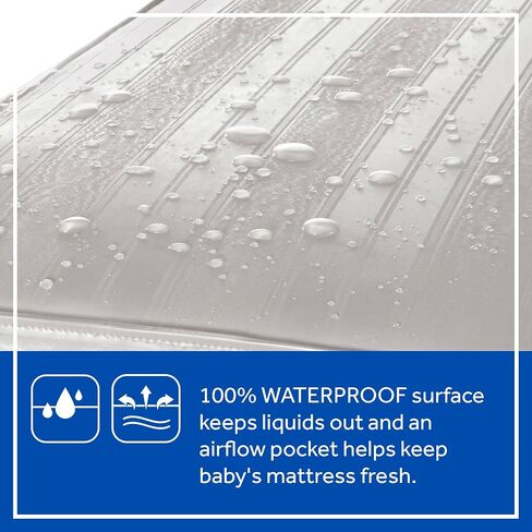 SEALY BABY 2 Stage Infant Crib Mattress Plus Toddler Bed Fit, Breathable, Resistant to Stain Cover, Dual Firmness & Ultra-Lightweight, Natural Soybean in Kuwait